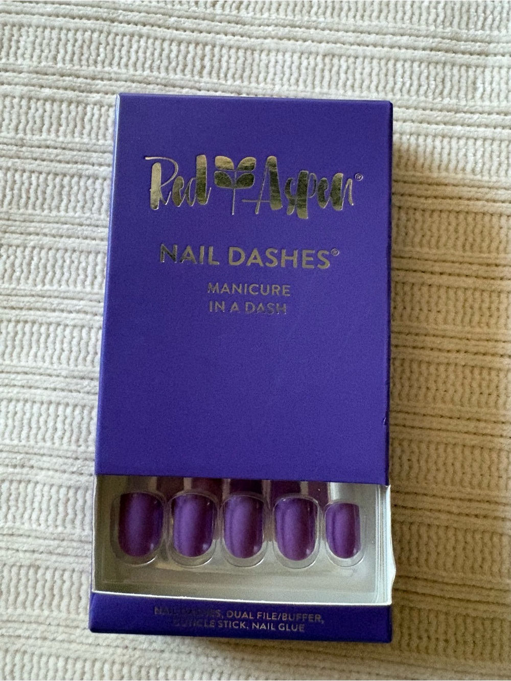 Red Aspen Nail Dashes Press-On Nails - Purple Wild Purple Petunia